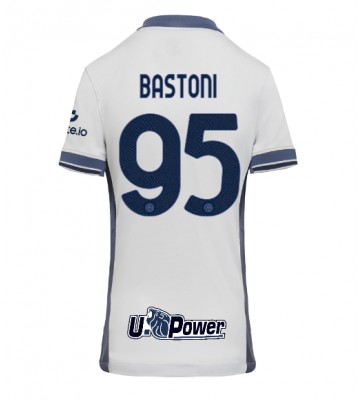 Inter Milan Alessandro Bastoni #95 Segunda Equipación Mujer 2024-25 Manga Corta